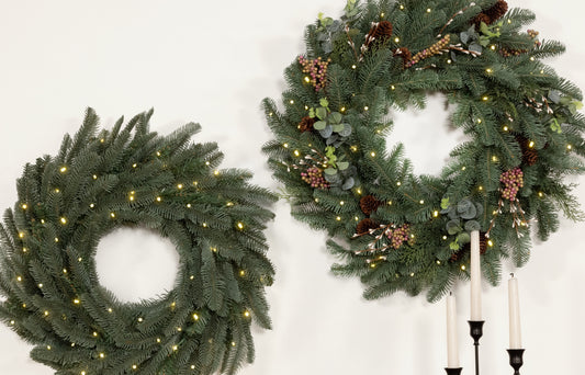 Double DIY Wreath Styling 