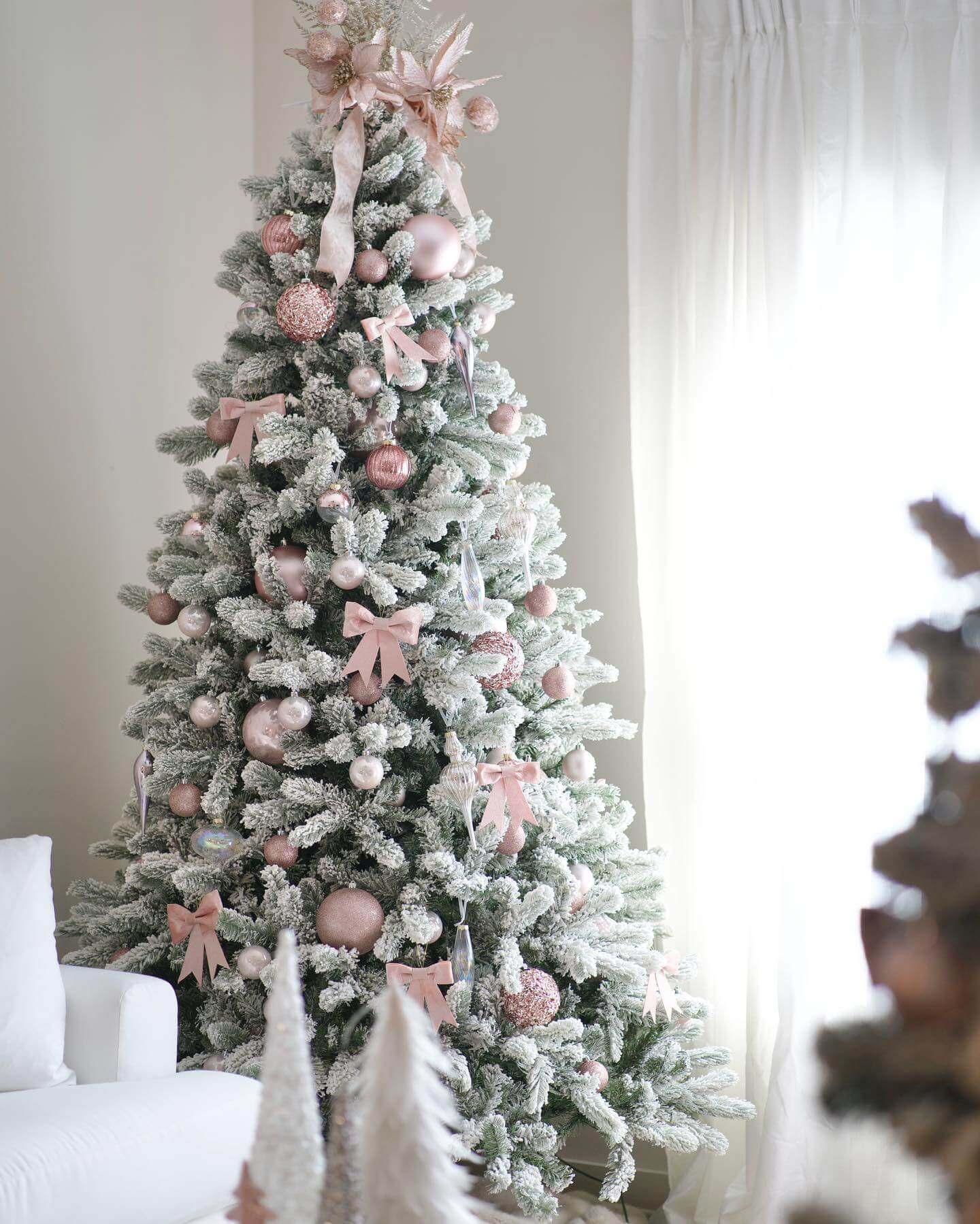 Pink and deals silver christmas tree